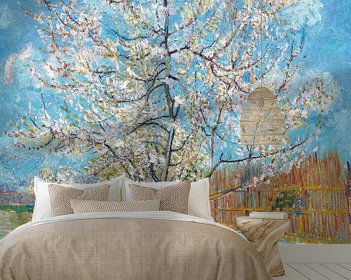 De roze perzikboom | Vincent van Gogh | Canvas doeken en Art-wall